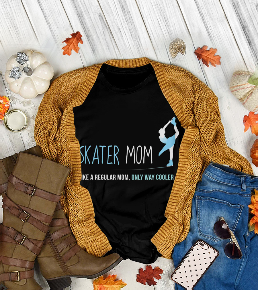 Skater Mom Like a Regular Mom Only Way Cooler T-Shirt