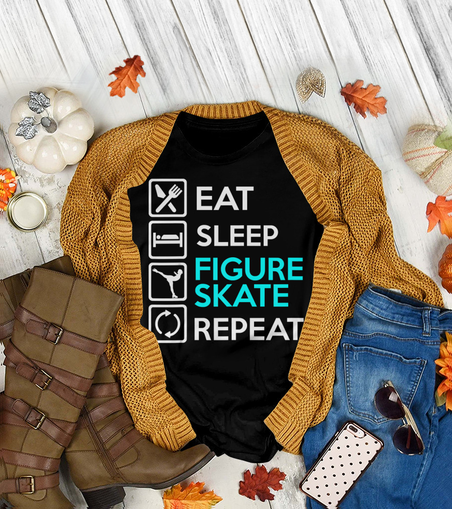 Eat Sleep Figure Skate Repeat T-Shirt