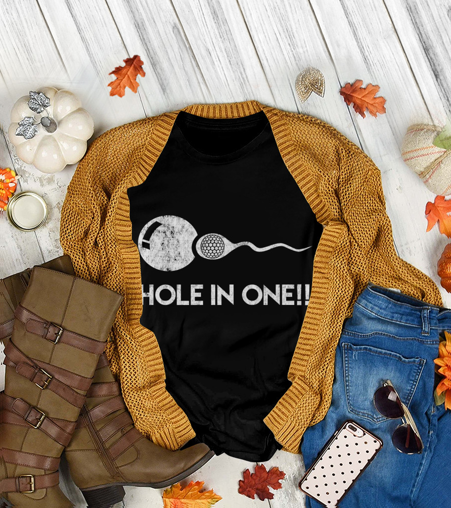Funny Expectant Father Golf Sports Hole in One T-Shirt