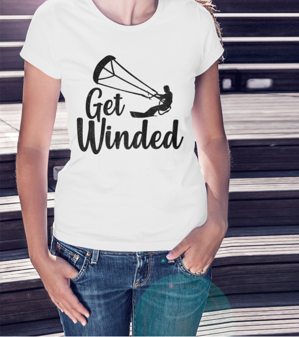 Get Winded Kiteboarding Tropal Summer Adventure T-Shirt