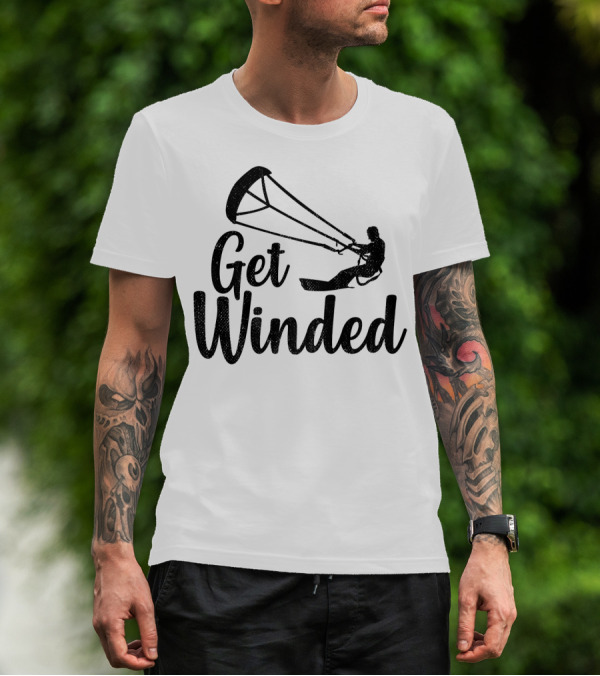 Get Winded Kiteboarding Tropal Summer Adventure T-Shirt
