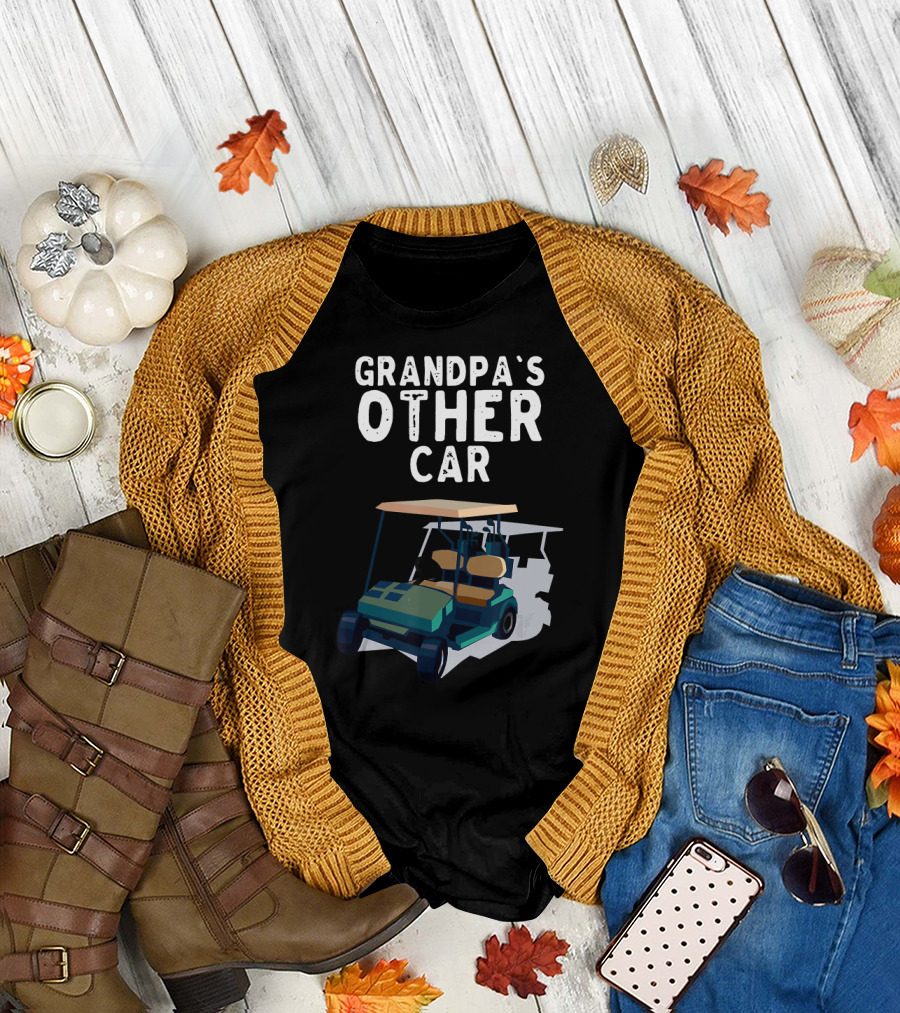 Grandpa's Other Car Funny Golf Club Pla Golf Cart T-Shirt