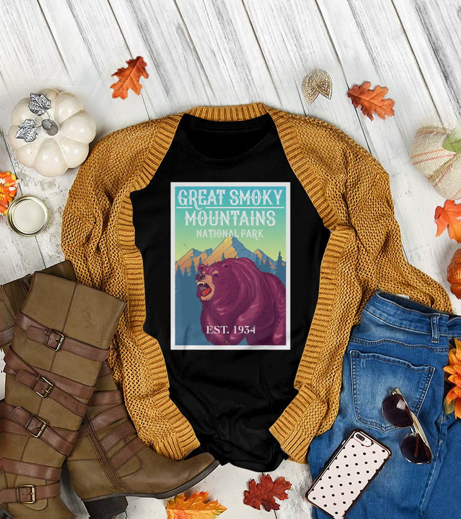 Great Smoky Mountains National Park Bear Est. 1934 T-Shirt