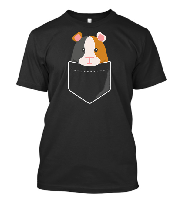 Guinea Pig In My Pocket Cuteness Overload Peeking Out T-Shirt