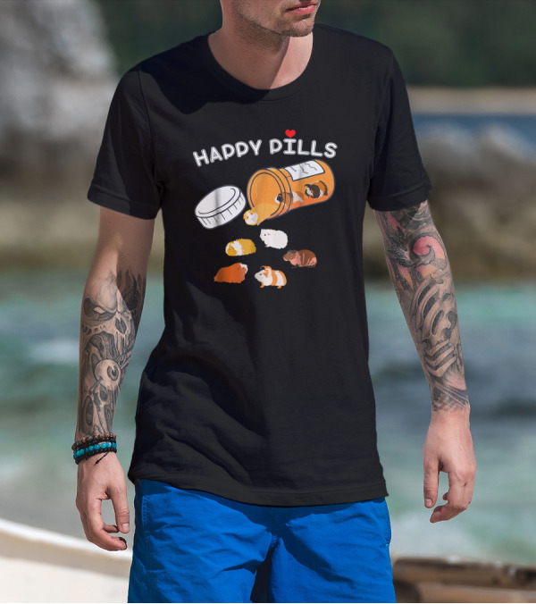 HAPPY PILLS Guinea Pig Capsule Delight T-Shirt