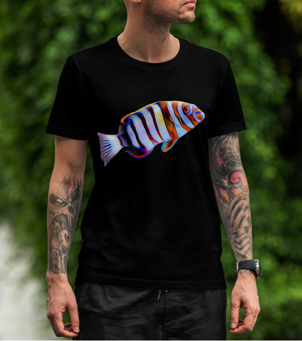 Harlequin Tusk Wrasse Saltwater Coral Reef Fish T-Shirt