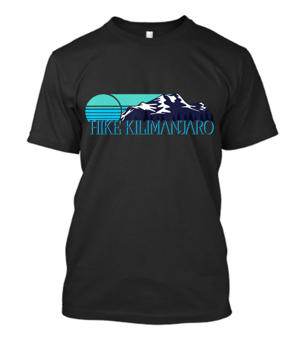 Hike Kilimanjaro Mountains Retro Sunset T-Shirt