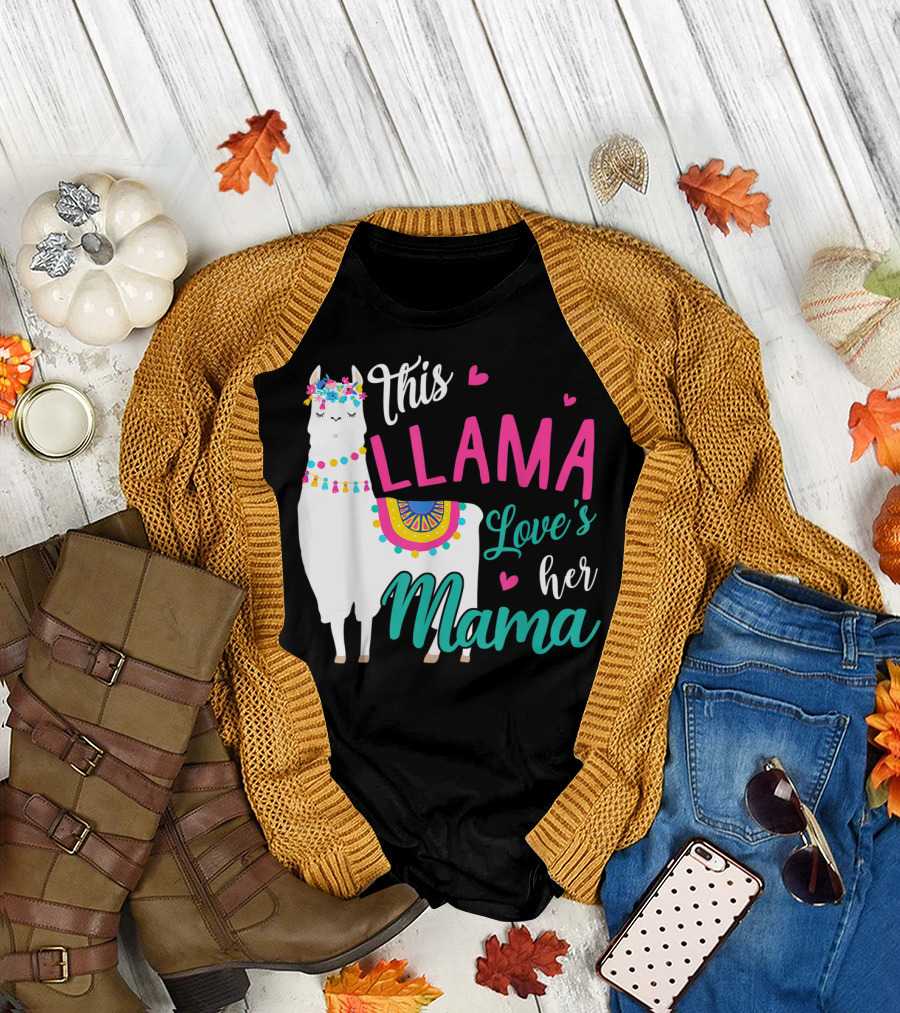 This Llama Loves Her Mama Mother's Day T-Shirt