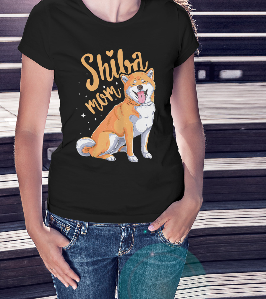 Shiba Inu Mom Funny Dog Lover For Shiba Inu Owner T-Shirt