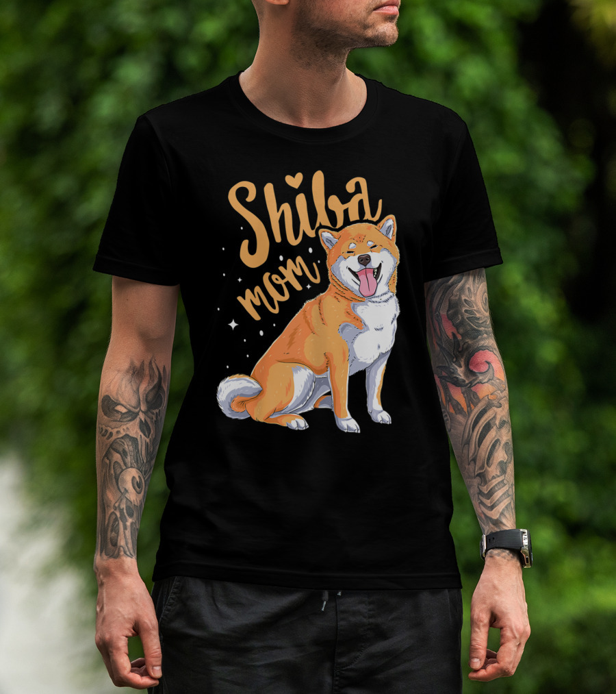 Shiba Inu Mom Funny Dog Lover For Shiba Inu Owner T-Shirt