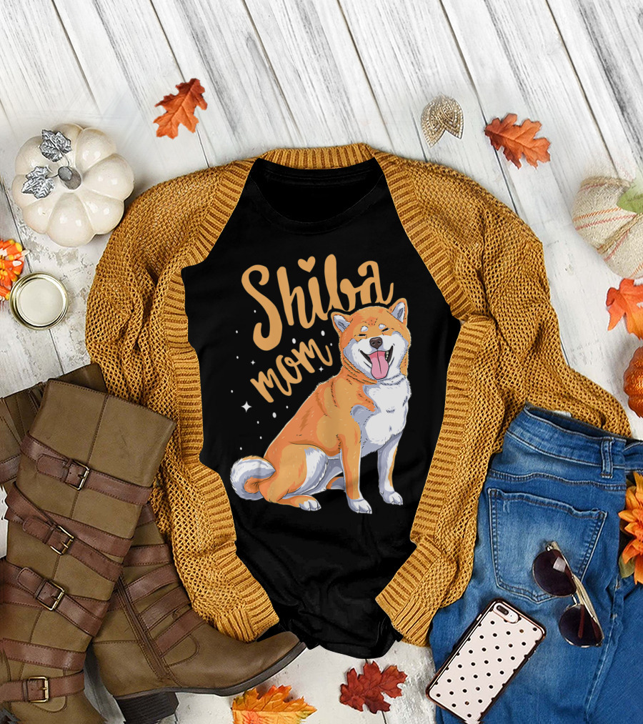 Shiba Inu Mom Funny Dog Lover For Shiba Inu Owner T-Shirt