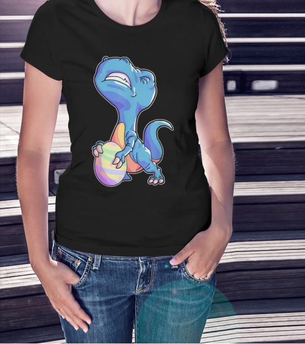 Dinosaur Egg Easter Rex Hates Hunting T-Shirt
