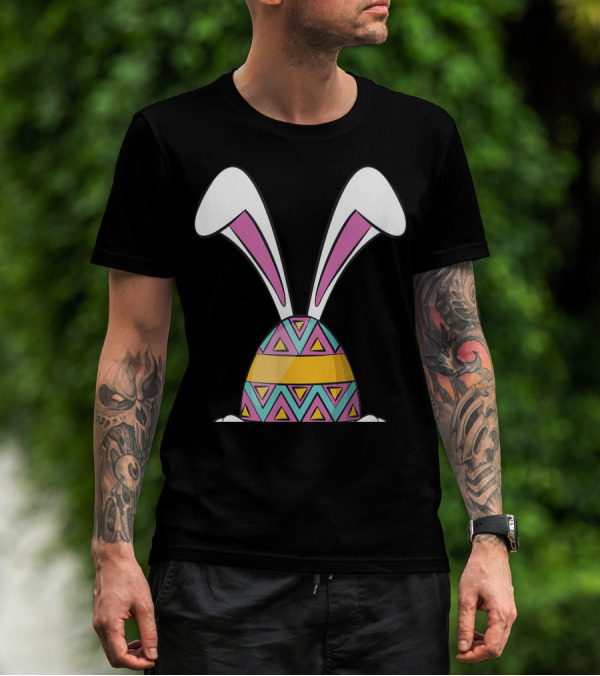 Funny Bunny Easter Cute Happy Rabbit Egg T-Shirt