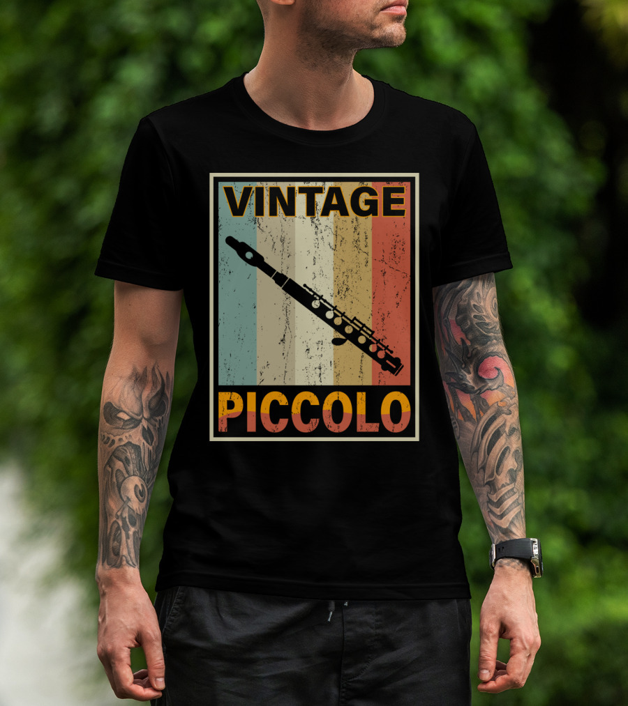 Vintage Piccolo Retro Stripes T-Shirt