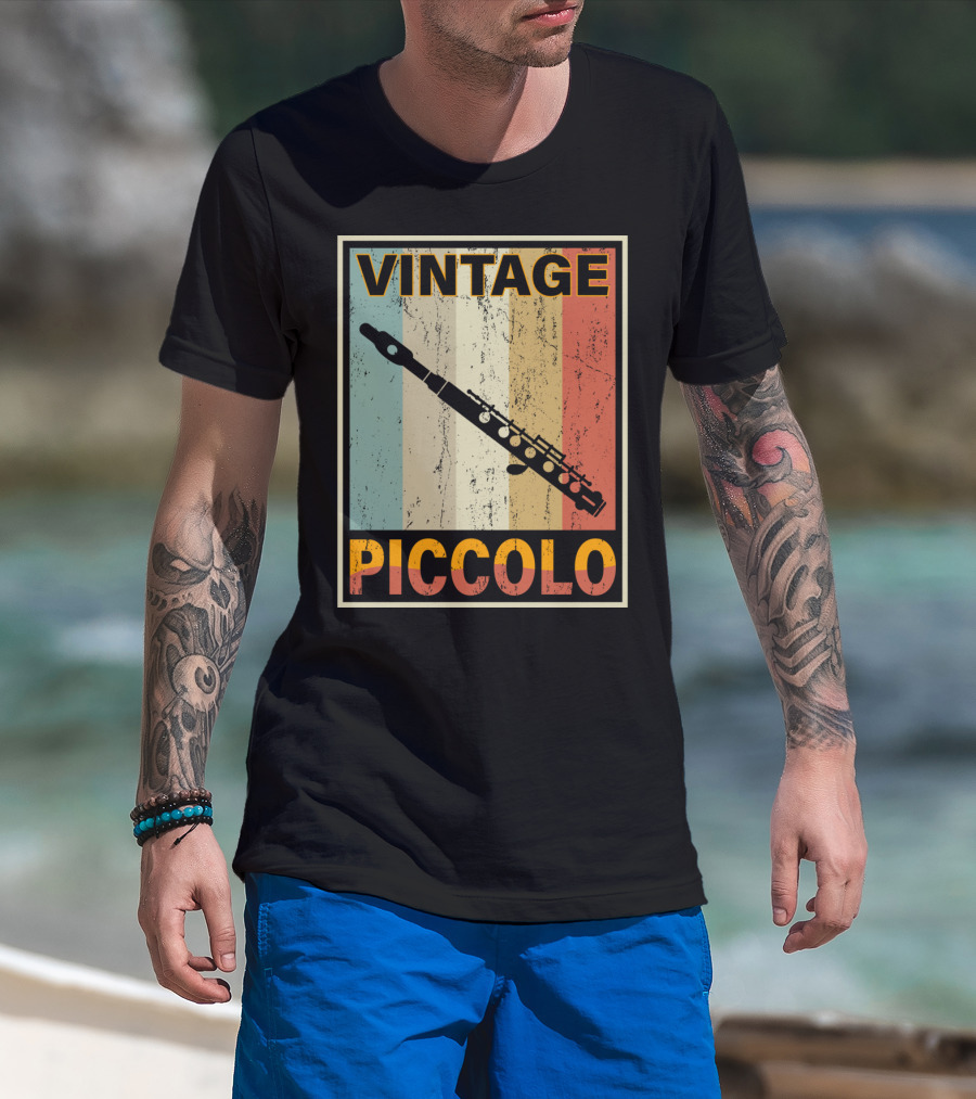 Vintage Piccolo Retro Stripes T-Shirt