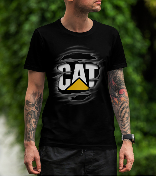 CAT Ripped T-Shirt