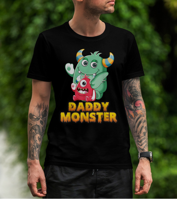 Daddy Monster Cute Cartoon Creatures T-Shirt