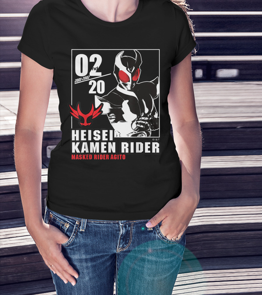 02nd 2001-2002 Heisei Kamen Rider Masked Rider Agito T-Shirt