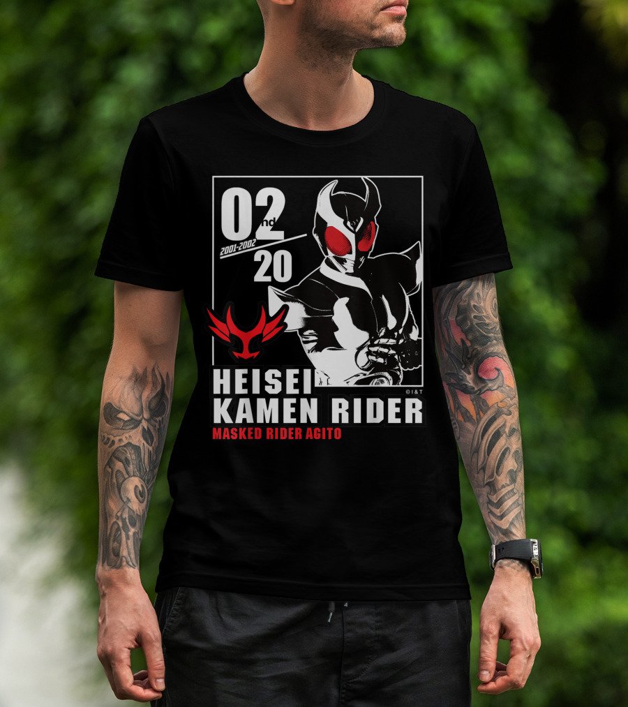 02nd 2001-2002 Heisei Kamen Rider Masked Rider Agito T-Shirt