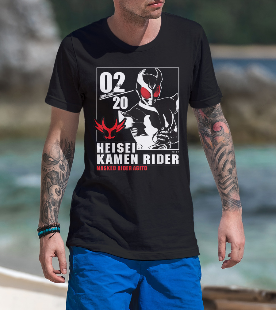 02nd 2001-2002 Heisei Kamen Rider Masked Rider Agito T-Shirt