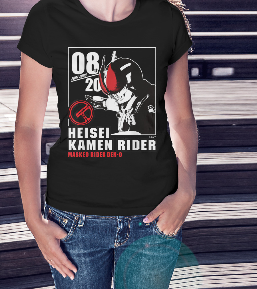 08th 2007-2008 Heisei Kamen Rider Masked Rider Den-O T-Shirt