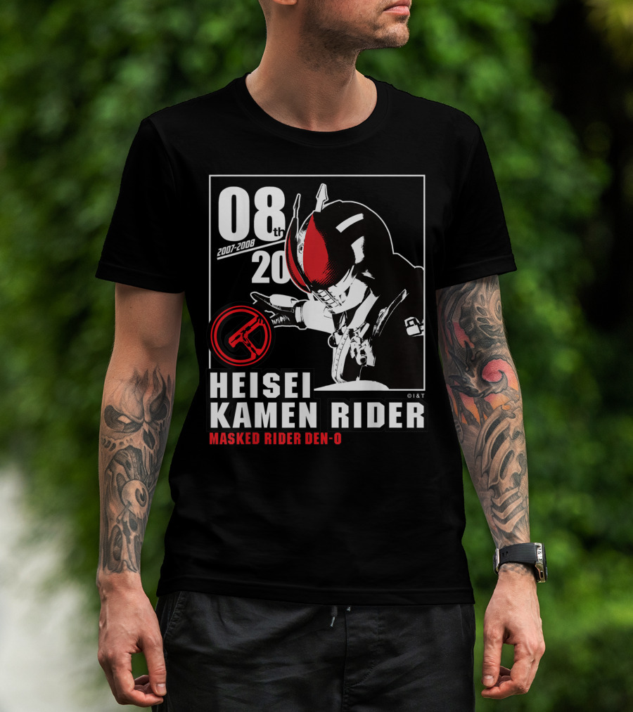 08th 2007-2008 Heisei Kamen Rider Masked Rider Den-O T-Shirt