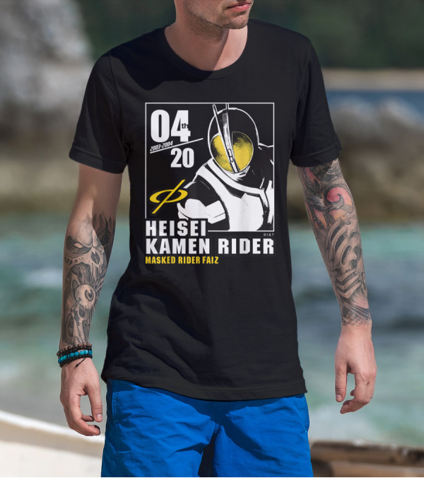 04 2003-2004 Heisei Kamen Rider Masked Rider Faiz T-Shirt