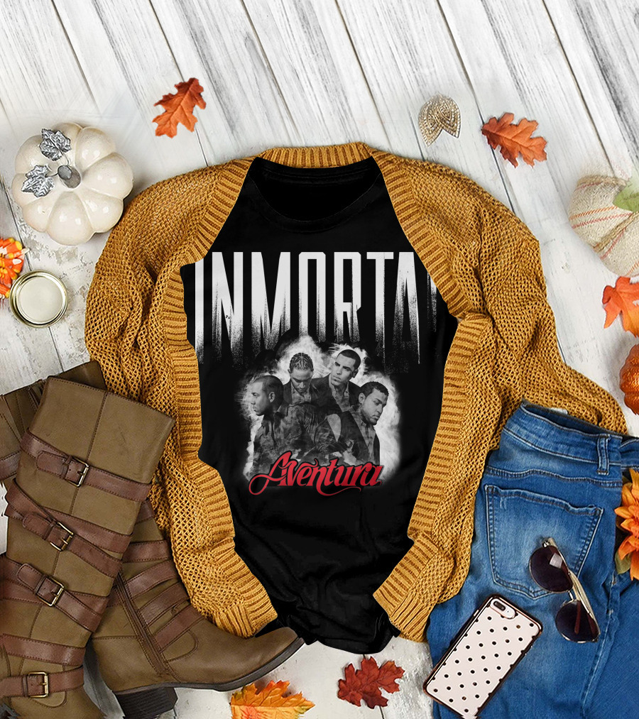 Aventura Inmortal Tour Gira Inmortal First US Tour Band T-Shirt