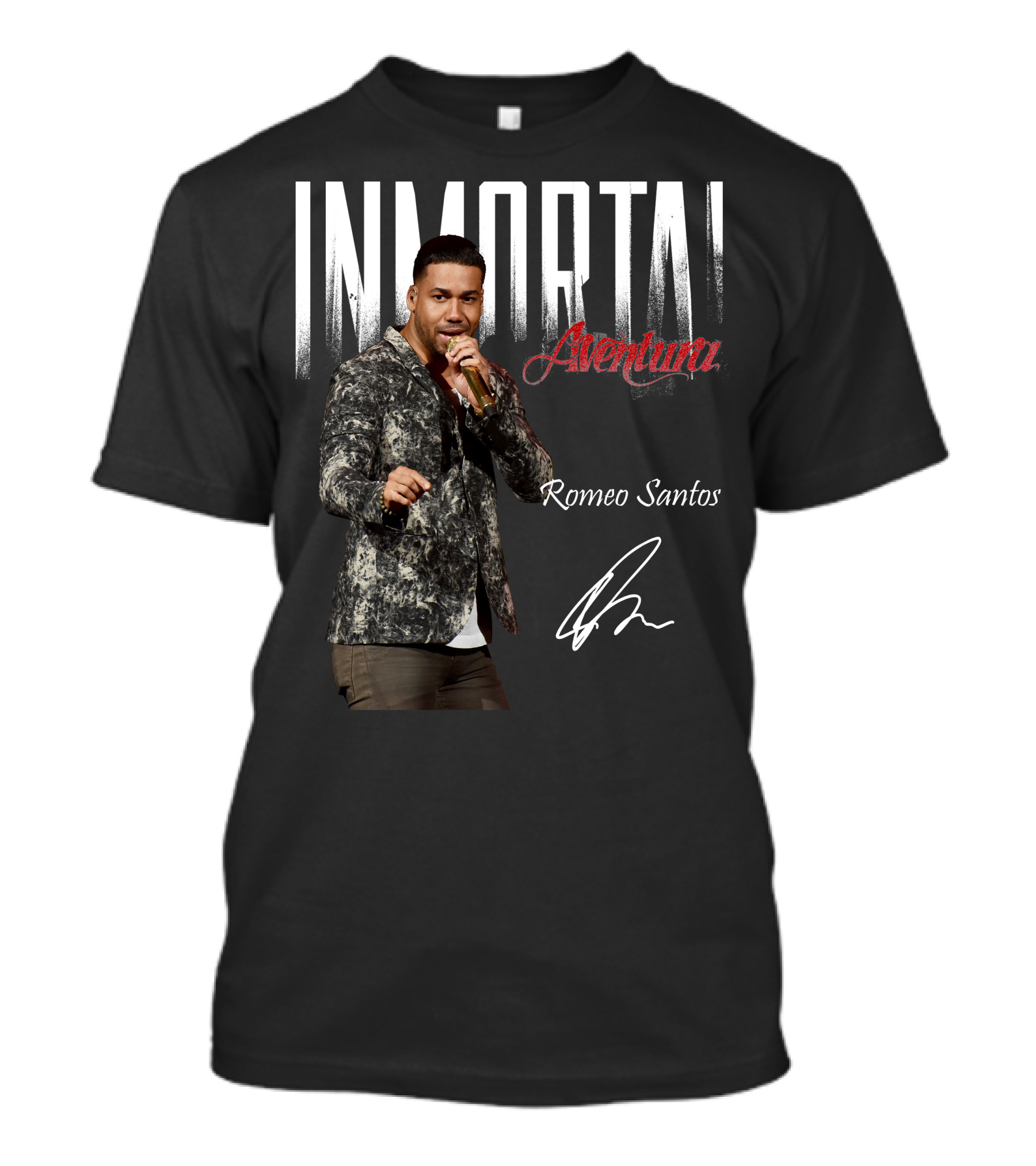 INMORTAL Aventura Romeo Santos Signature T-Shirt