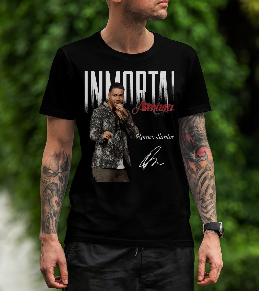 INMORTAL Aventura Romeo Santos Signature T-Shirt