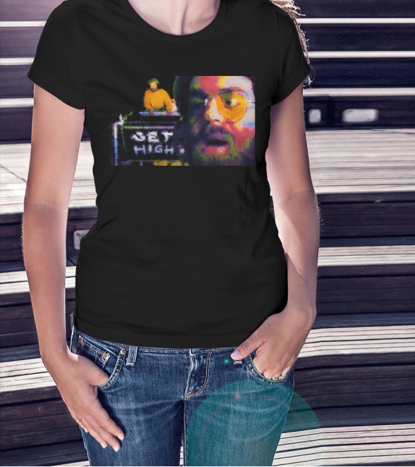 Get High Colorful Portrait And DJ Booth T-Shirt