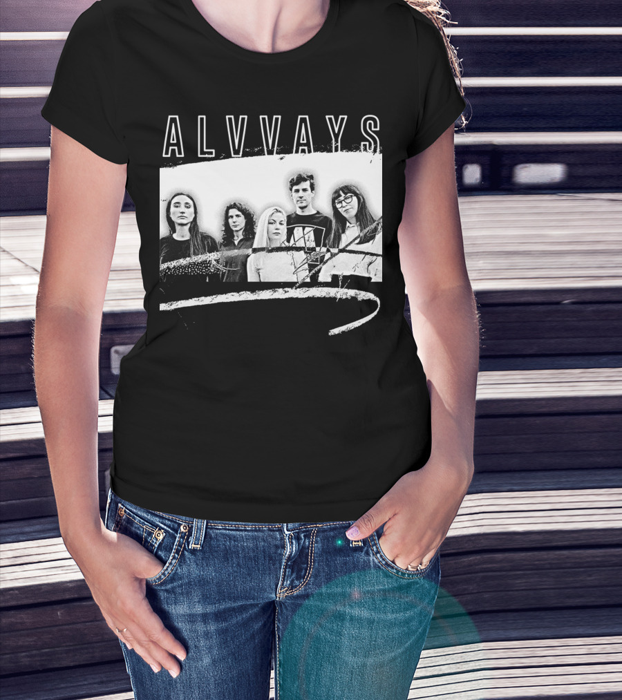 ALVVAYS Black And White Band T-Shirt