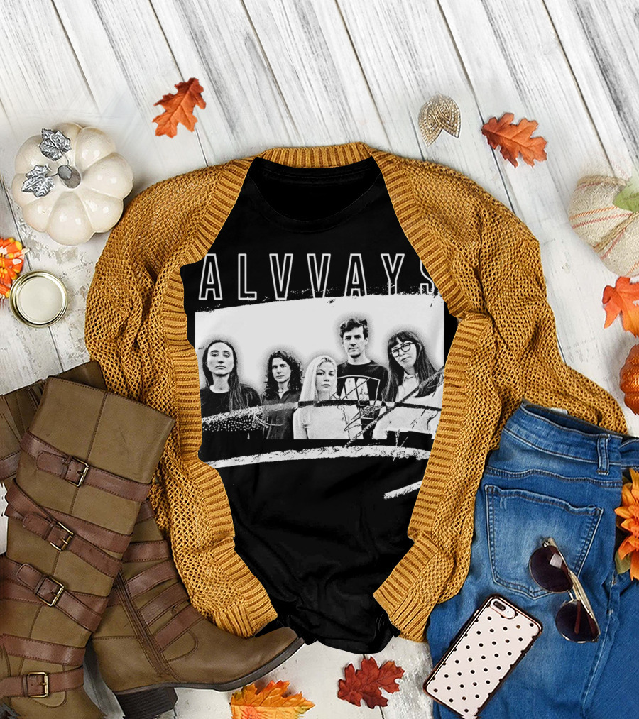 ALVVAYS Black and White Band T-Shirt