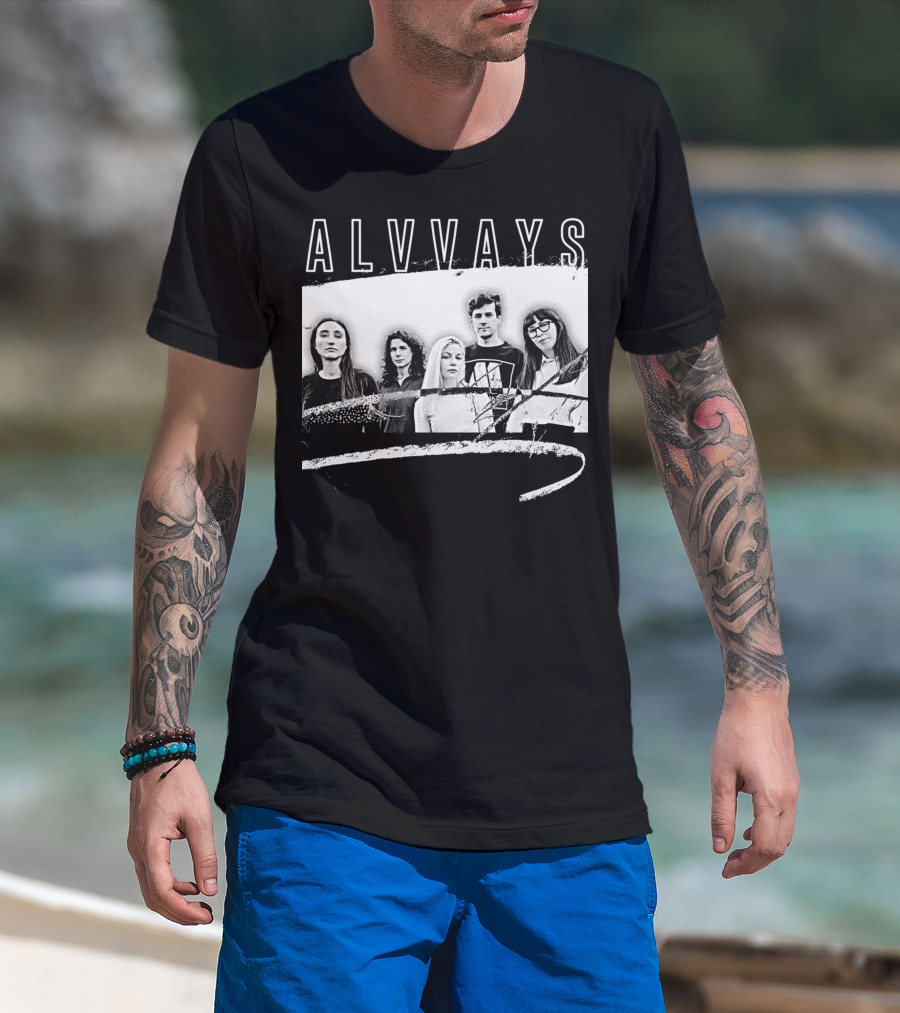 ALVVAYS Black And White Band T-Shirt