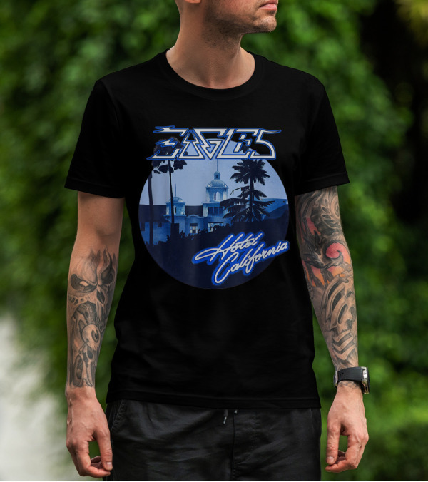 Eagles Hotel California Retro Vintage Band Music T-Shirt
