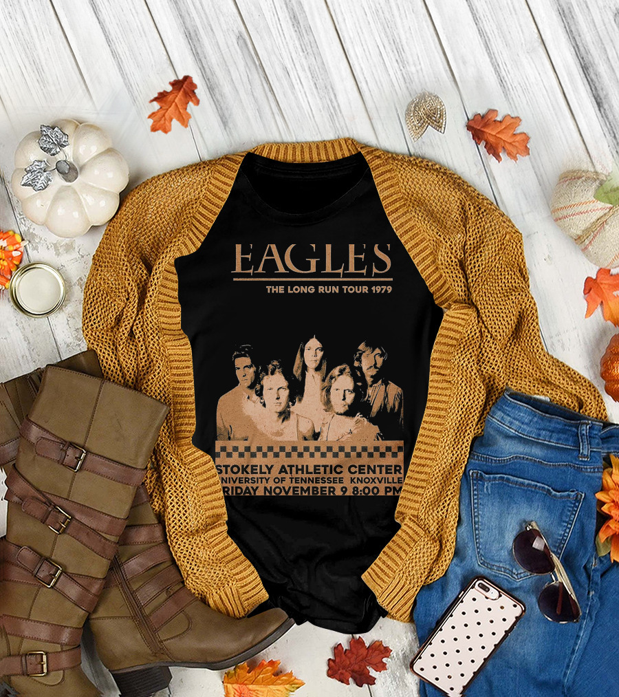 Eagles The Long Run Tour 1979 Stokely Athletic Center University of Tennessee Knoxville Friday November 9 8:00 PM T-Shirt