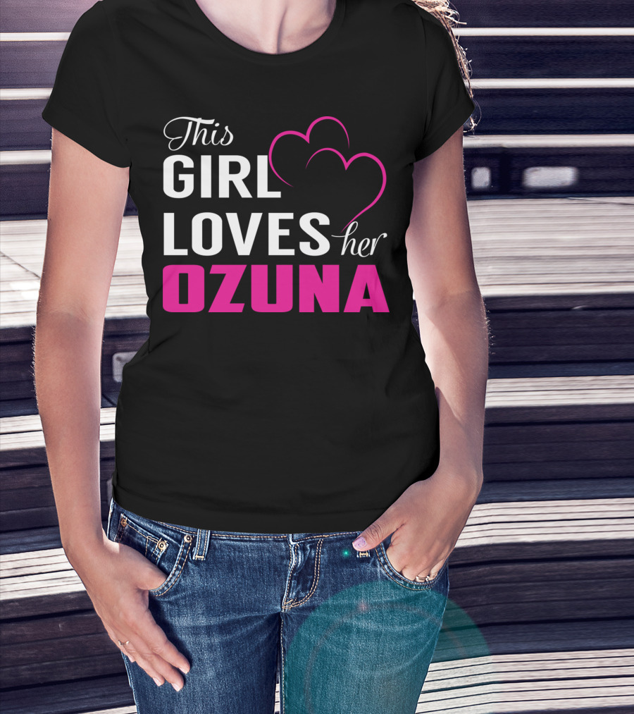 This Girl Loves Her OZUNA Heart T-Shirt