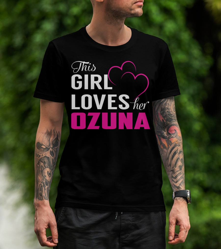 This Girl Loves Her OZUNA Heart T-Shirt