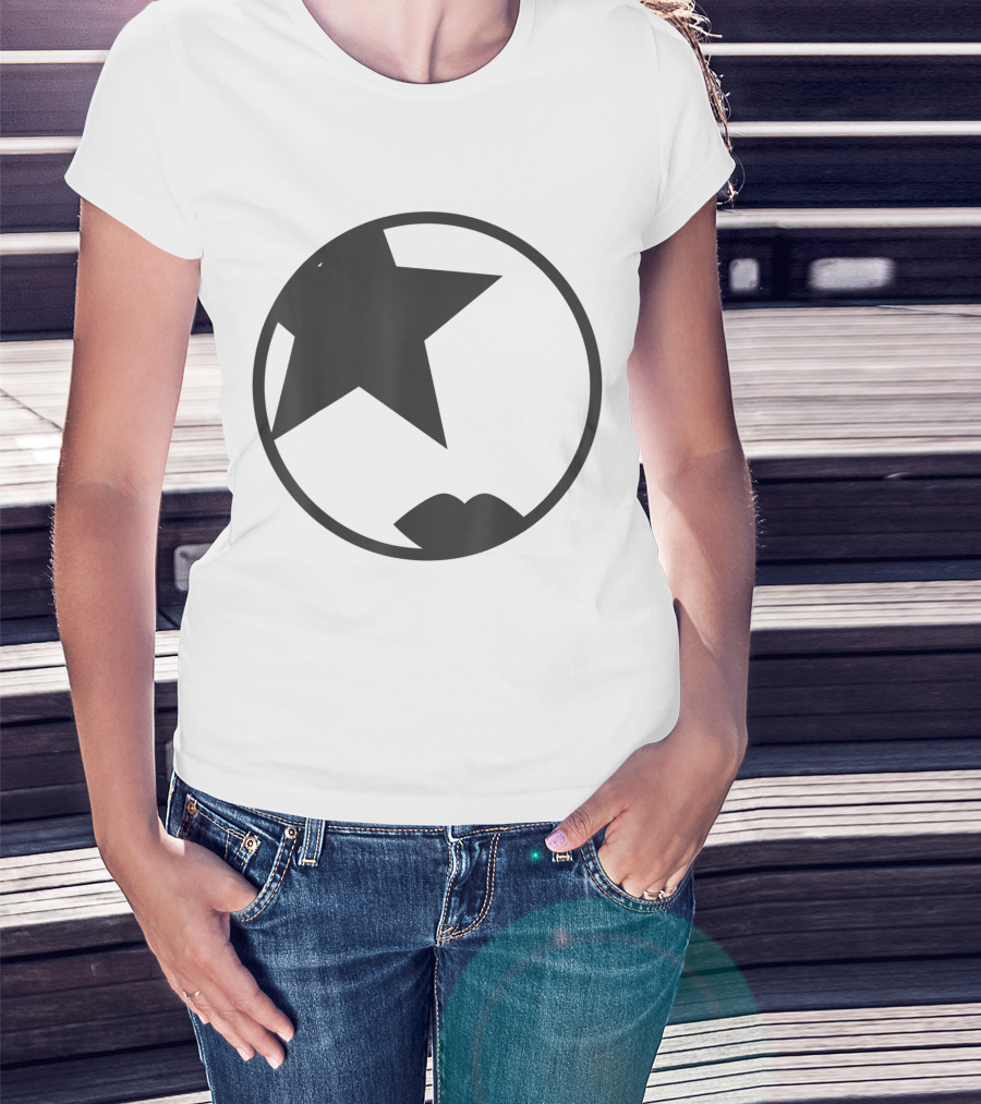 KISS Starchild Star Lips Circle T-Shirt