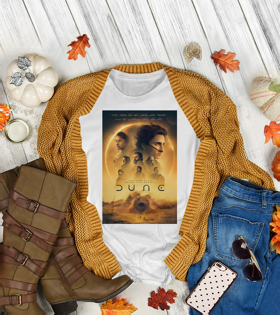 Dune Denis Villeneuve Timothée Chalamet Zendaya Sci-Fi Epic Film T-Shirt