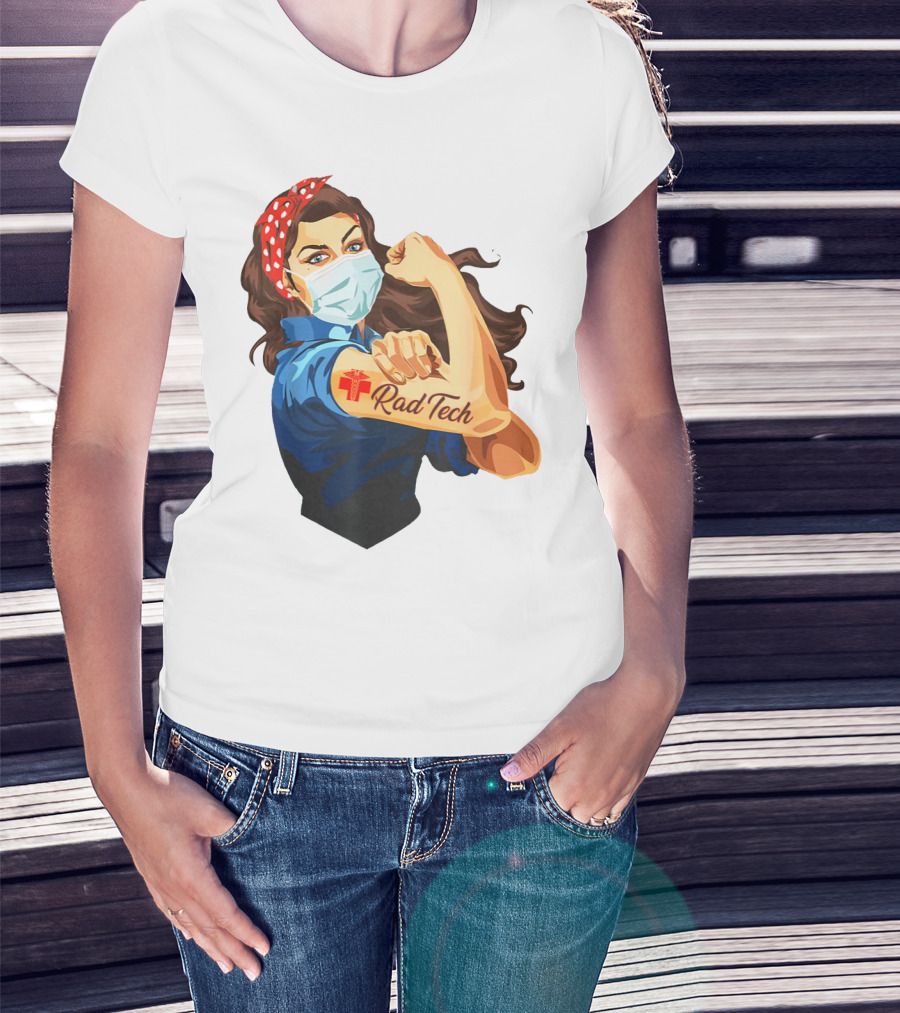 Empowered Rad Tech Strong Rosie Image T-Shirt