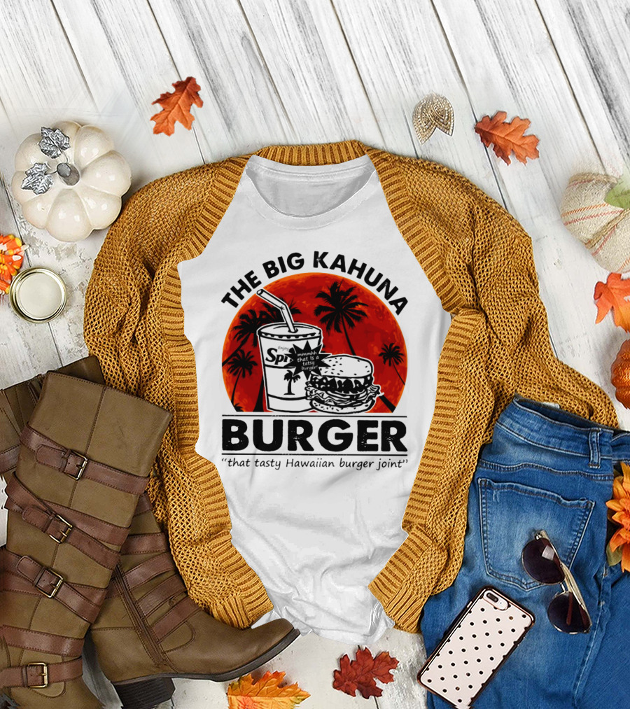 THE BIG KAHUNA BURGER THAT TASTY HAWAIIAN BURGER JOINT SPI BEACH PALM TREES T-Shirt