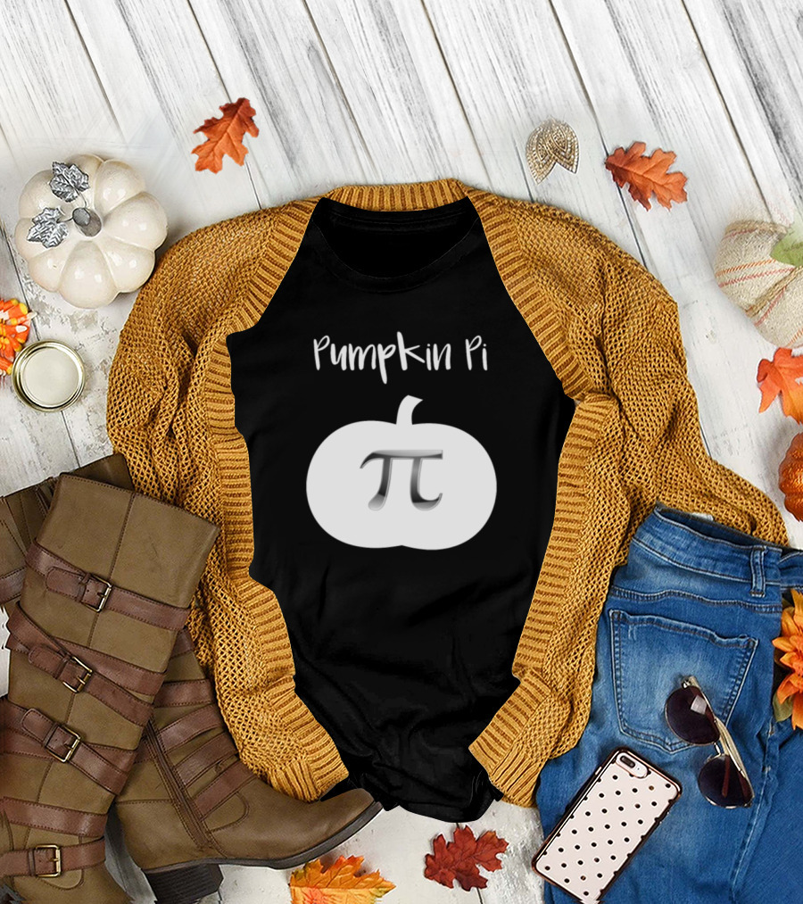 Pumpkin Pi Math Thanksgiving Pi Symbol Pumpkin T-Shirt