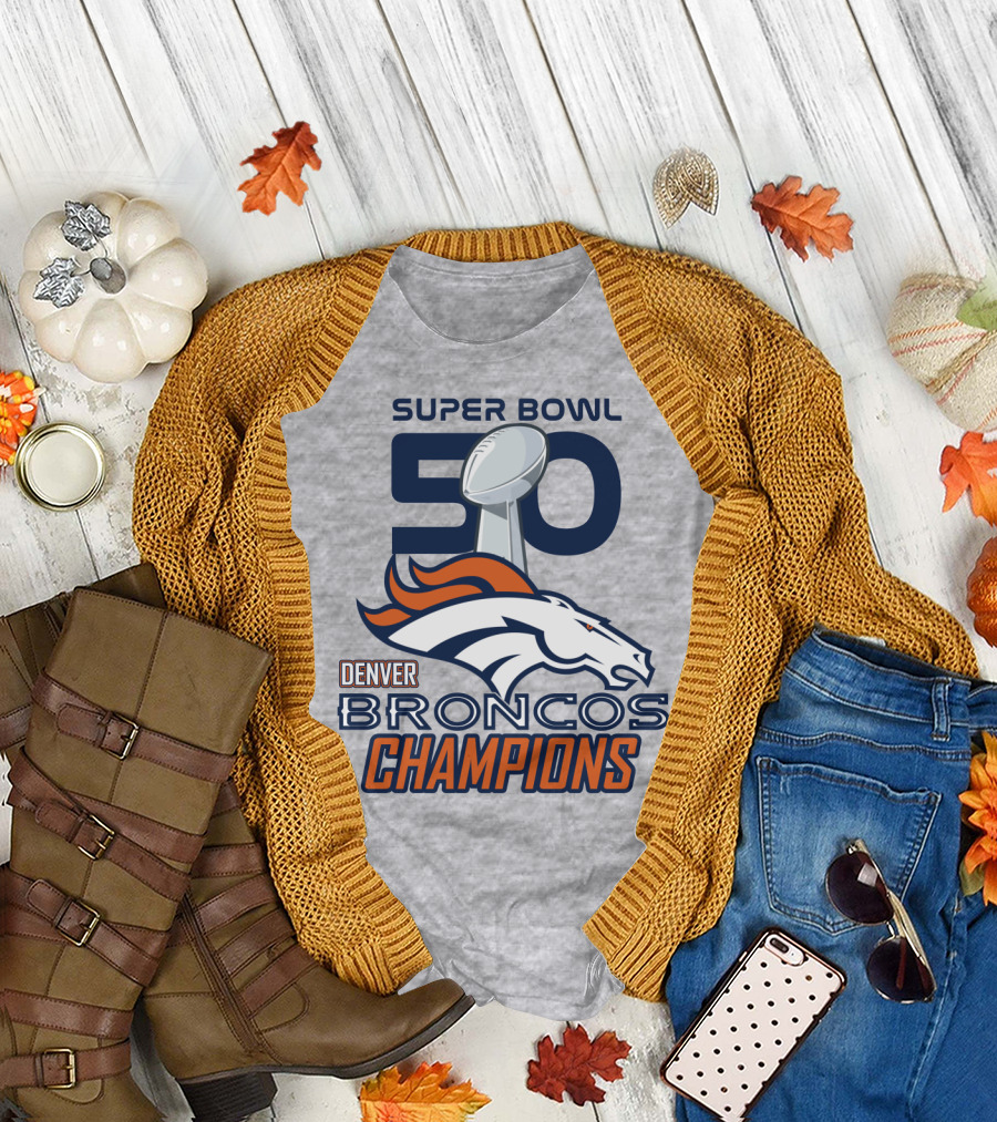 Super Bowl 50 Denver Broncos Champions T-Shirt