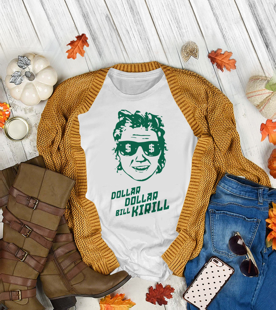 Dollar Dollar Bill Kirill Sunglasses Icon with Dollar Signs T-Shirt