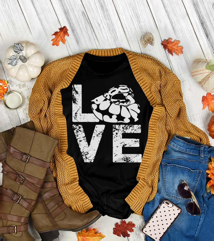 Ball Python Love Typography with Ball Python Curl T-Shirt