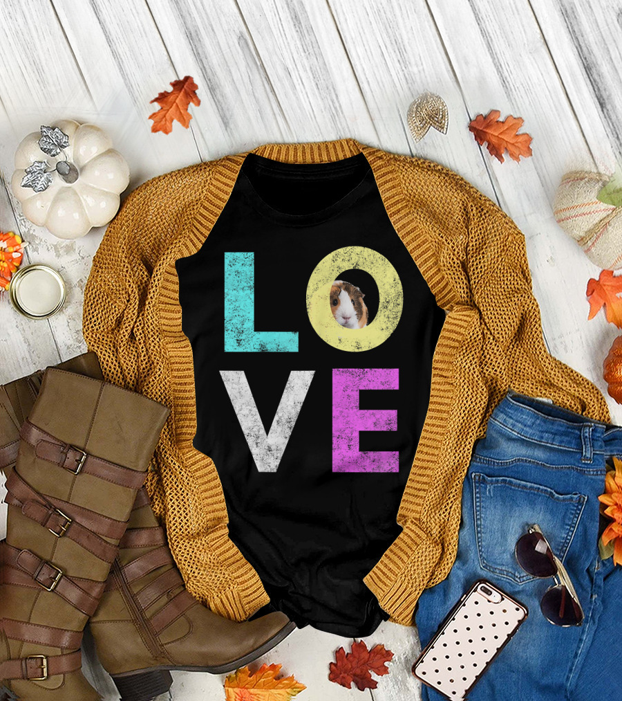 LOVE Guinea Pig Funny Lovers Best T-Shirt