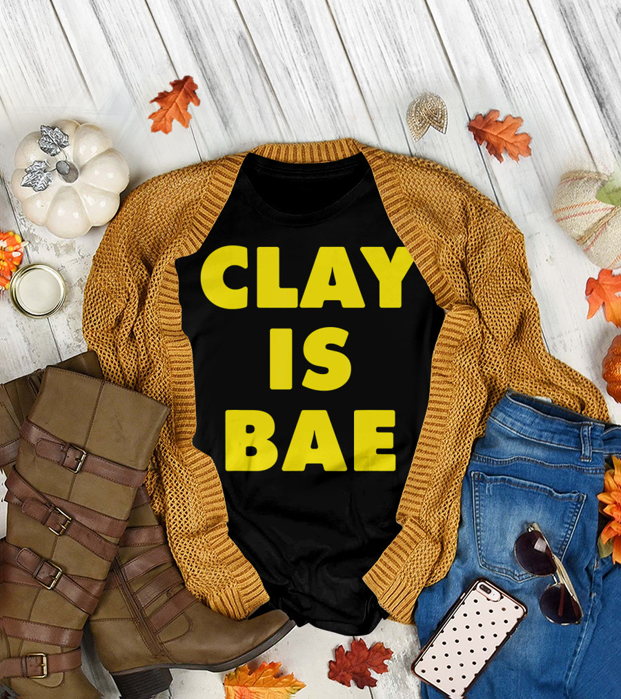 CLAY IS BAE Funny Pottery Pun T-Shirt