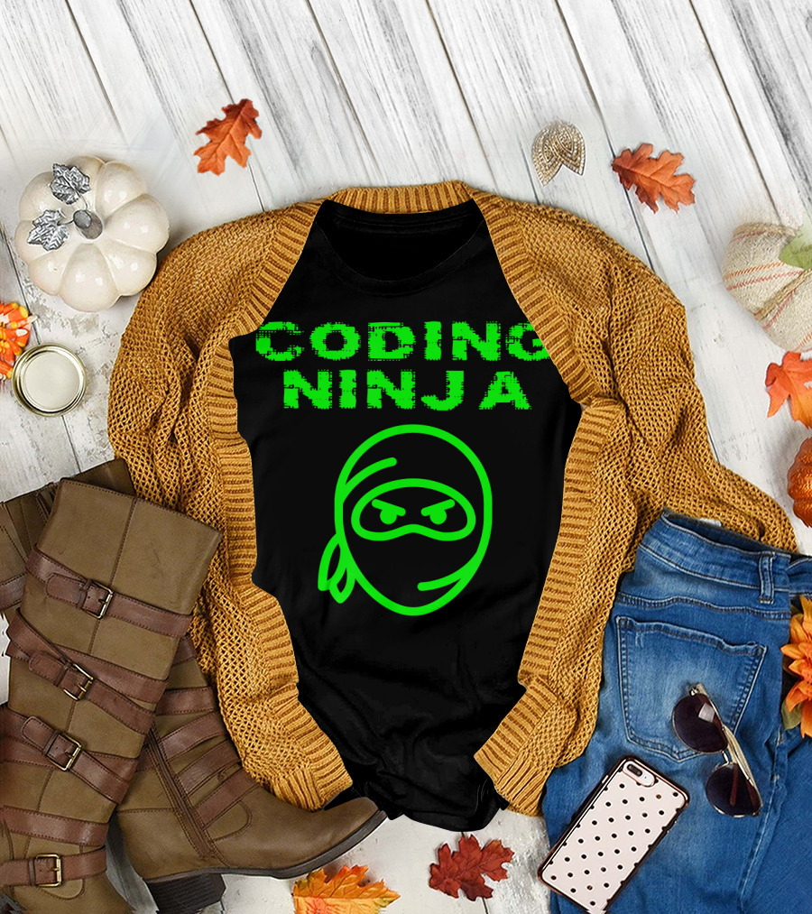 Coding Ninja Computer Programmer Ninja T-Shirt