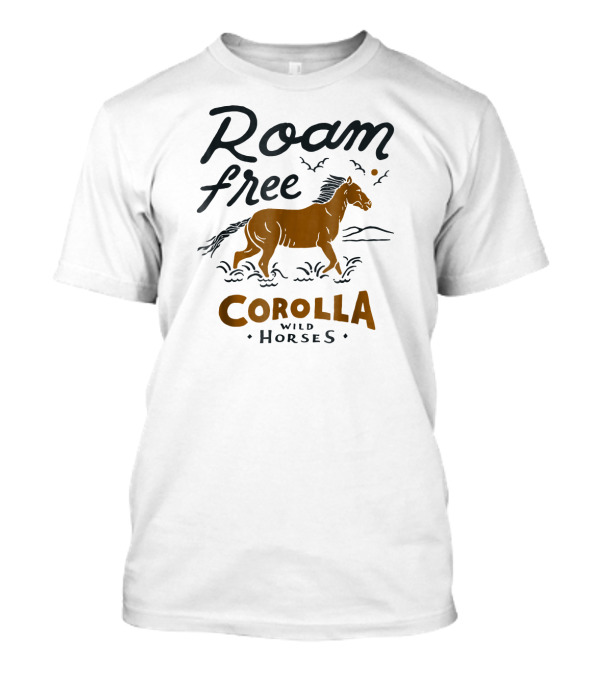 Roam Free Corolla Wild Horses Outer Banks T-Shirt